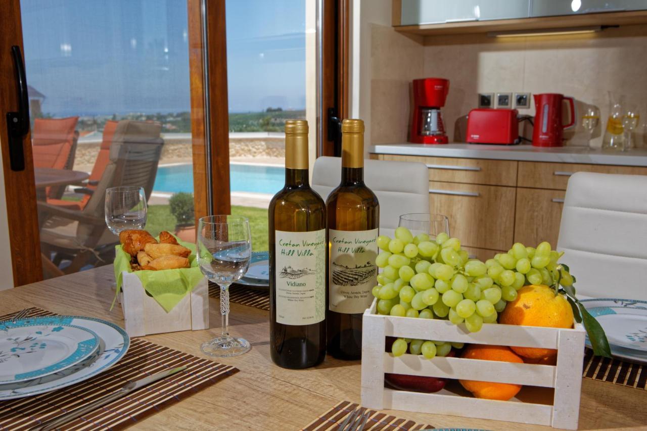 Cretan Vineyard Hill Villa Kato Kalesia Exterior foto